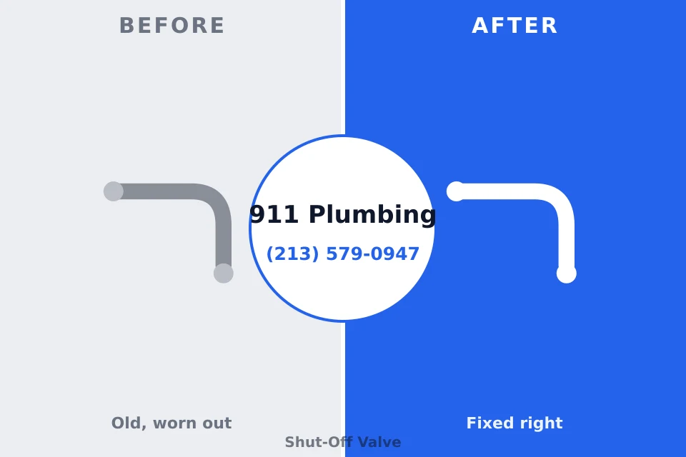 Before and after: plumbing repair Reedurban, OH